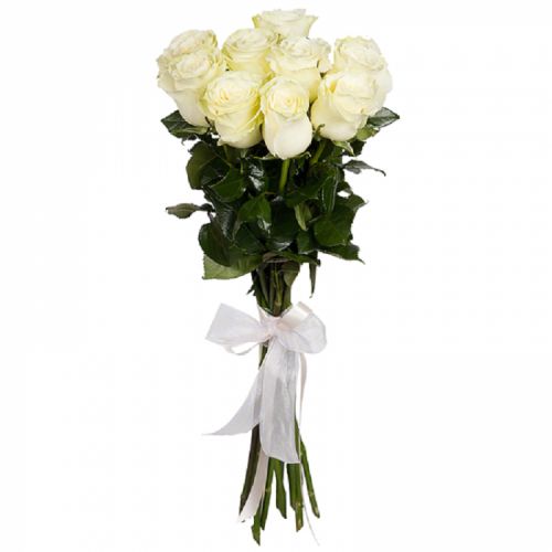 Купить 9 белых роз с доставкой по Ардатову